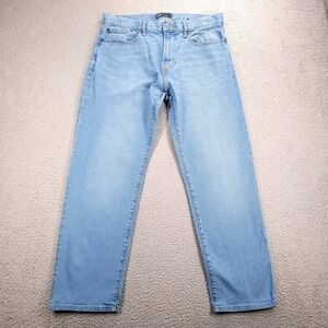 GAP Jeans Mens Size 34x28 (Tag 34x30) Straight Leg Light Wash Blue Denim